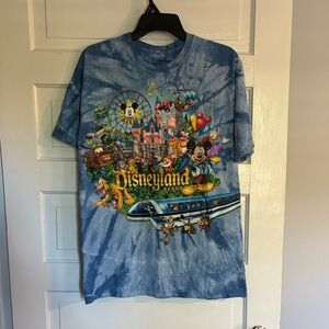Disneyland Blue Tie-Dye Monorail Tshirt